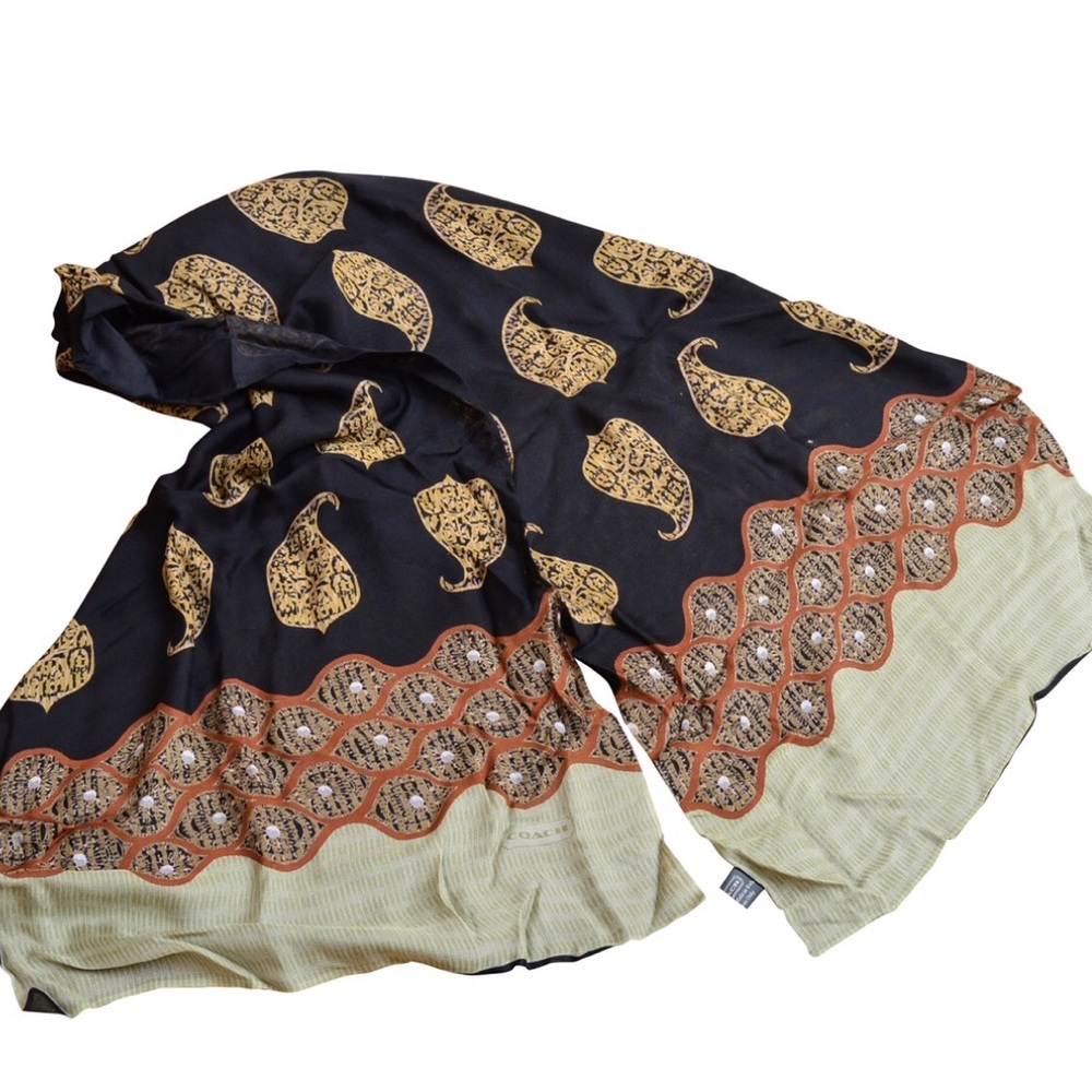 Coach Silk Scarf - Picture 3 of 6